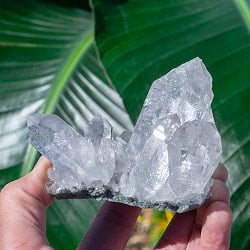 【一点物】 ヒマラヤ水晶原石 【321g】クラスター・透明・クローライト・バーコード・セルフヒールドの商品写真