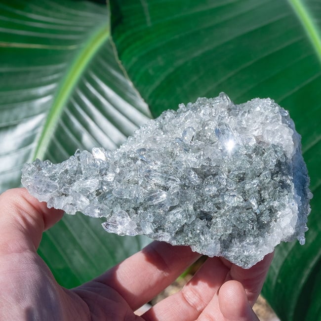 【一点物】 ヒマラヤ水晶原石 【425.5g】クラスター・透明・ダブルポイント・レシーバー・レインボーの写真クリスタル,ヒマラヤ産,原石,天然石,一点物,水晶,浄化,パワーストーン,クラスター,クォーツ