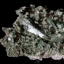 【一点物】 ヒマラヤ水晶原石 【196.5g】クラスター・透明・クローライト・バーコード・レインボー - サブ5