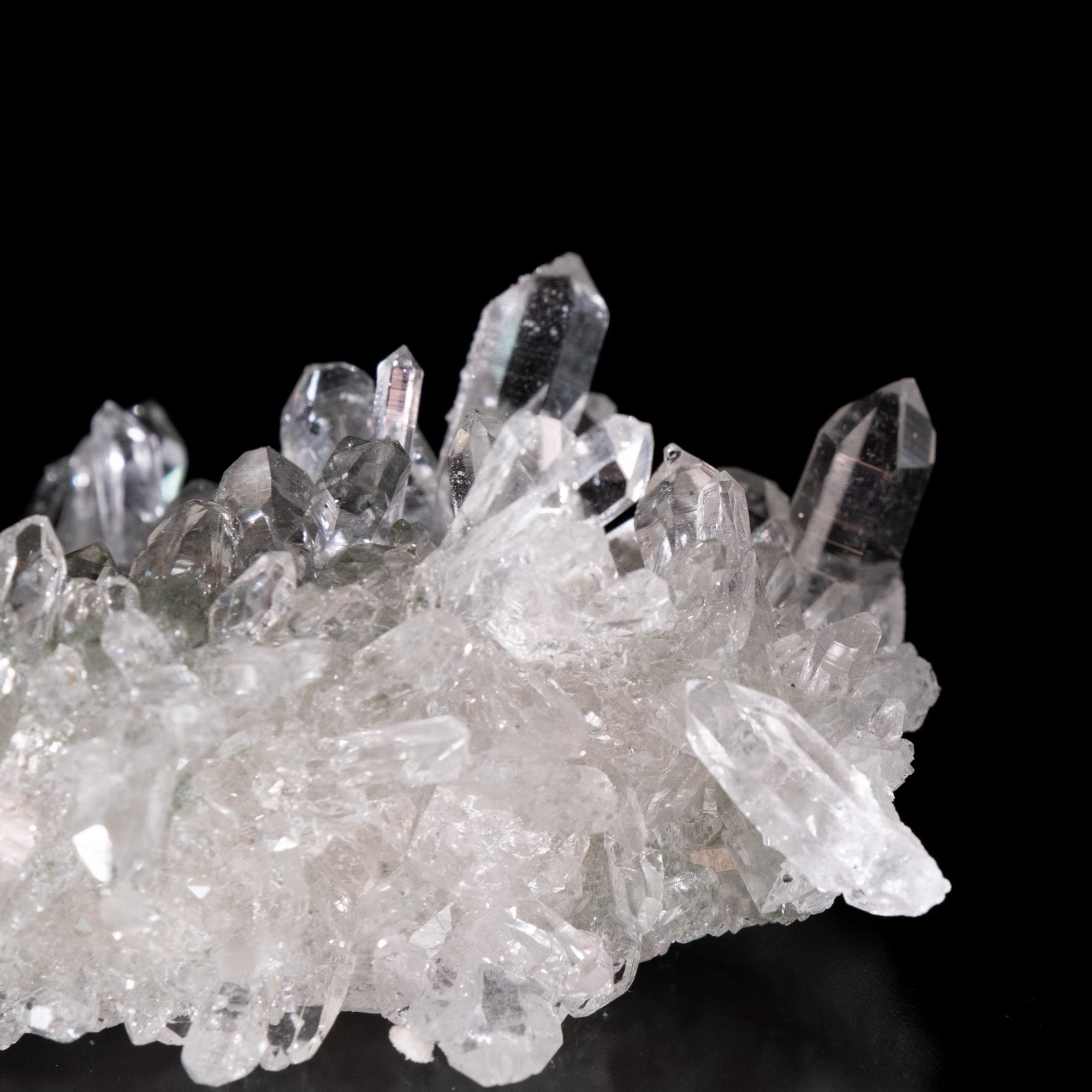 【一点物】 ヒマラヤ水晶原石 【 39g】透明度・クラスター・タビー・バーコード 6 - 拡大写真です。抜群の透明度です。