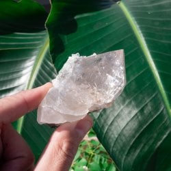 【一点物】 ヒマラヤ水晶原石 【 167g】ルチル・透明度・貫入・レインボーの画像