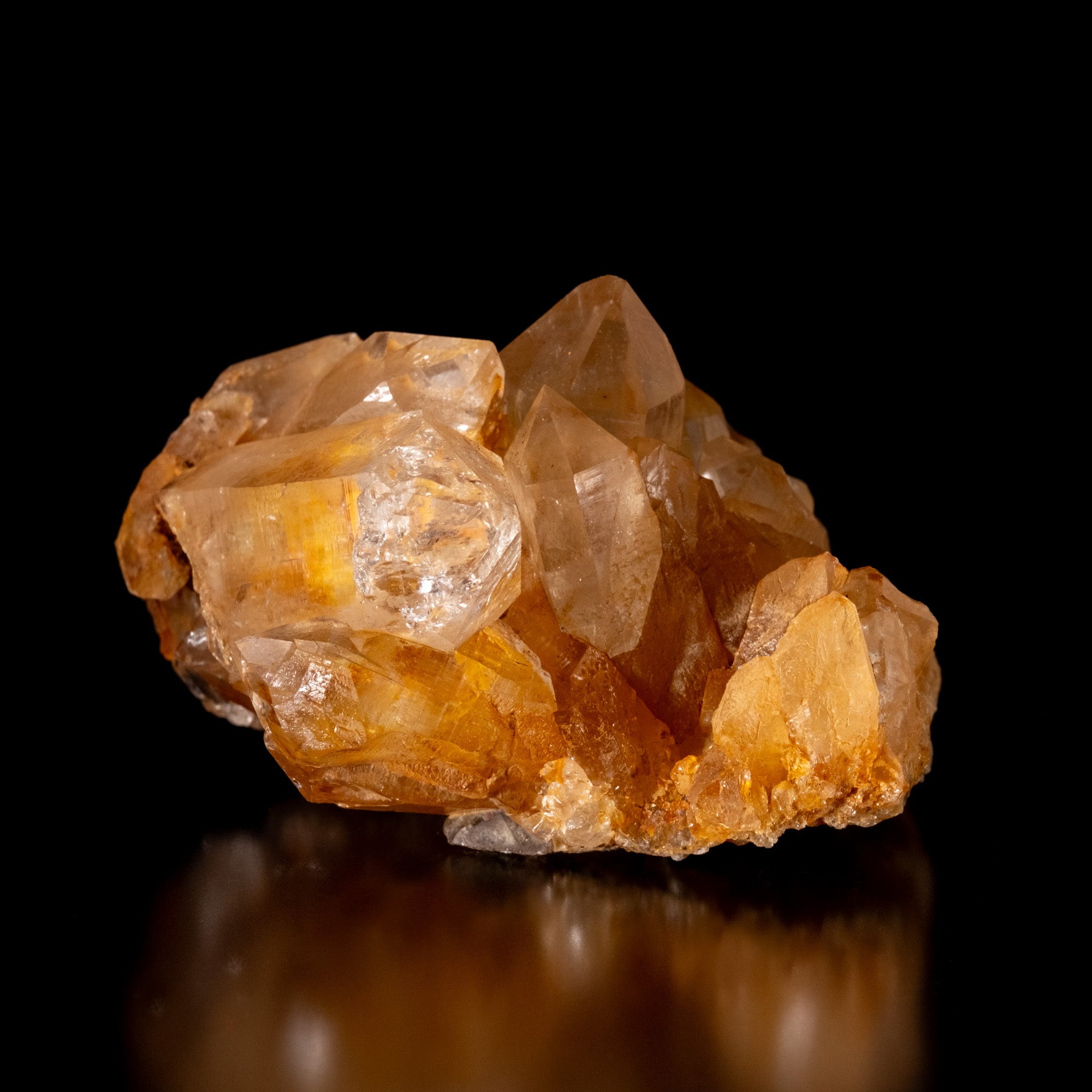 【一点物】 ヒマラヤ水晶原石 【 304.5g】褐色・クラスター・透明度・バーコード・レインボーの写真