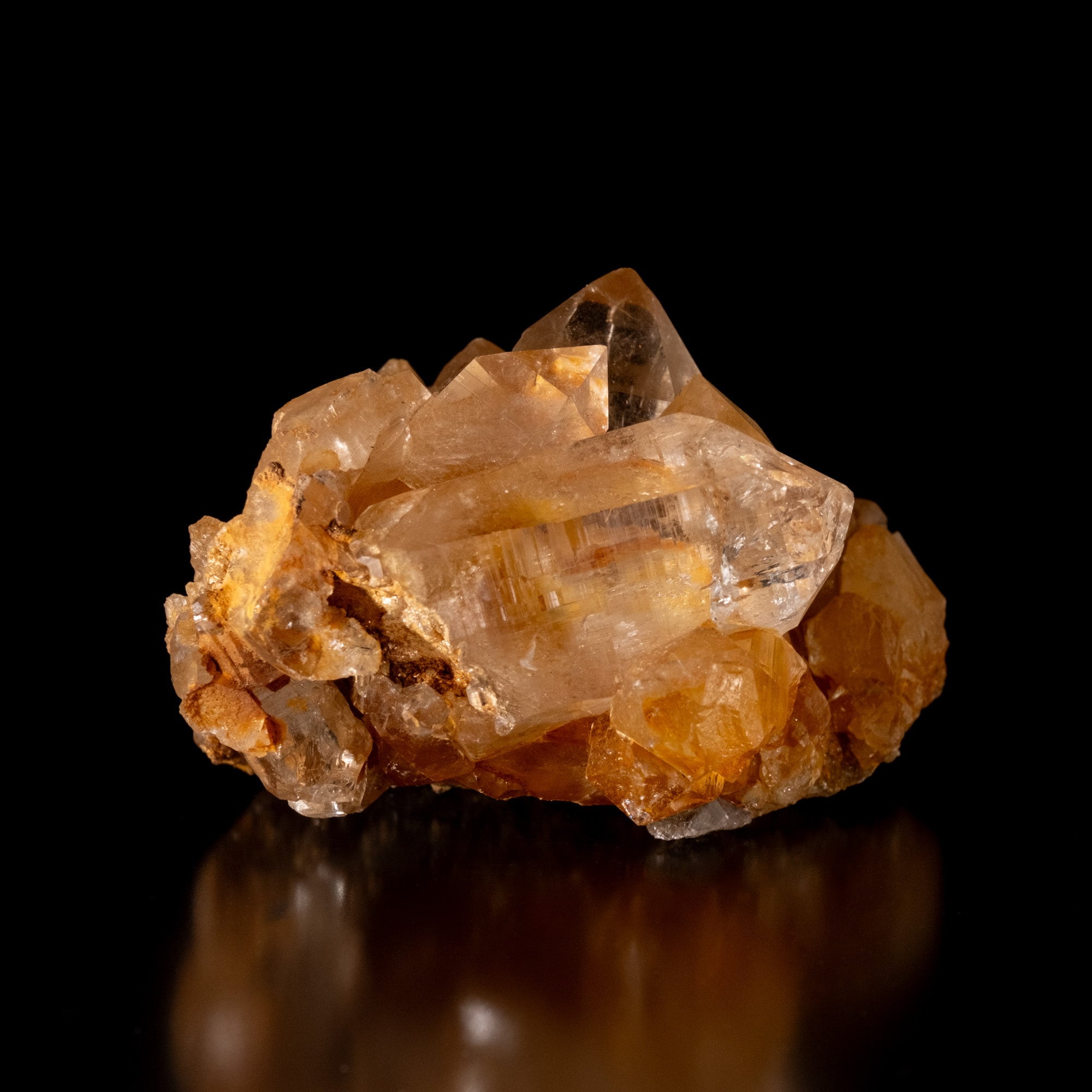 【一点物】 ヒマラヤ水晶原石 【 304.5g】褐色・クラスター・透明度・バーコード・レインボー 2 - 別角度からの写真です