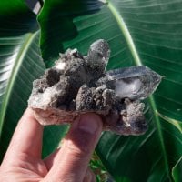 【一点物】 ヒマラヤ水晶原石 【 333g】透明度・クローライト・クラスター・セルフヒールド・バーコード