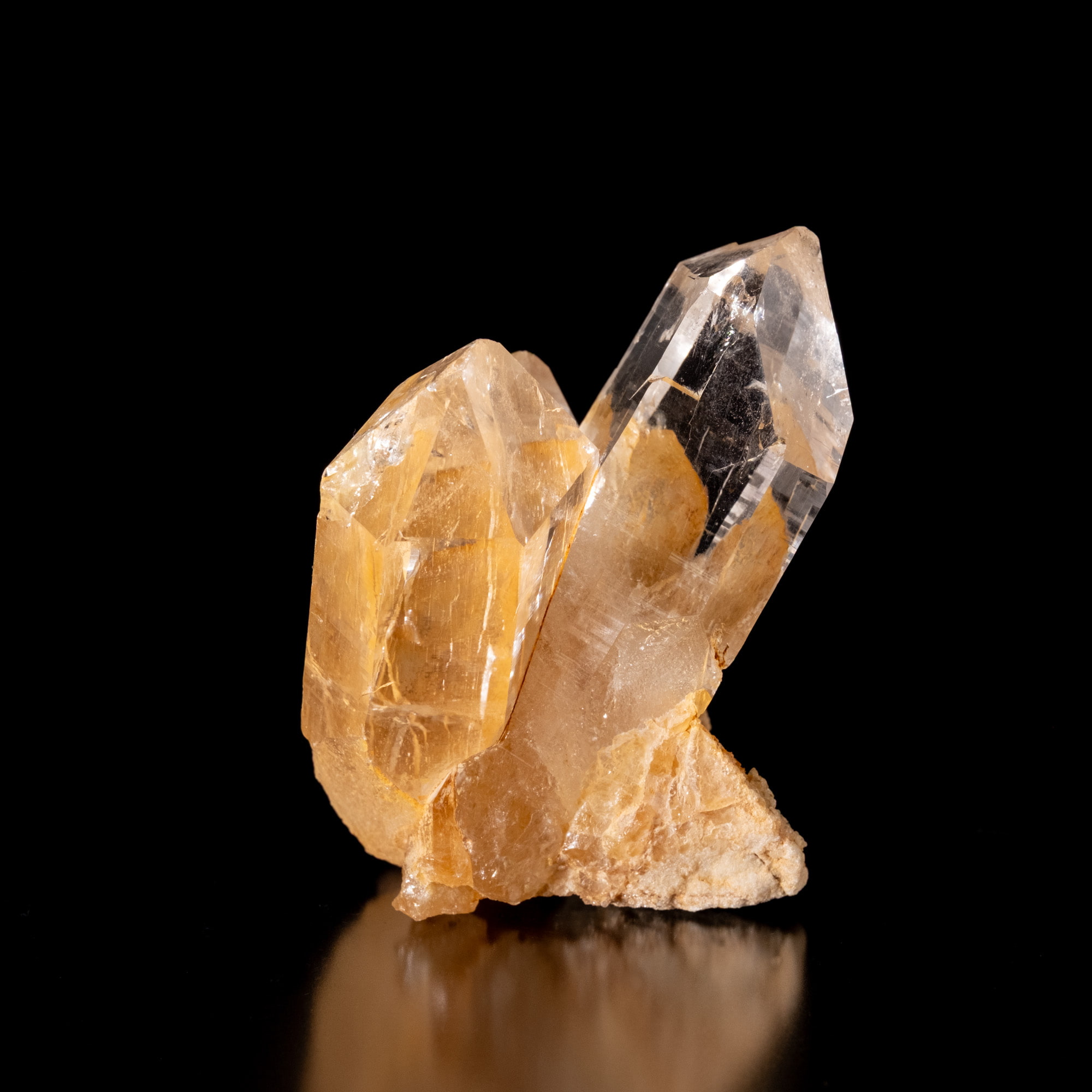 【一点物】 ヒマラヤ水晶原石 【 242.5g】透明度・褐色・タビー・バーコード・レインボー 3 - 別角度からの写真です