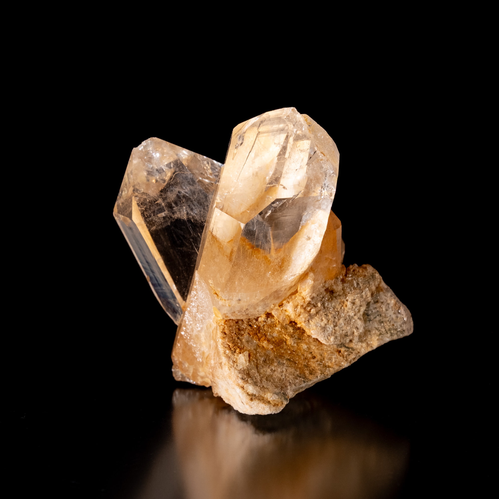 【一点物】 ヒマラヤ水晶原石 【 242.5g】透明度・褐色・タビー・バーコード・レインボー 4 - 別角度からの写真です