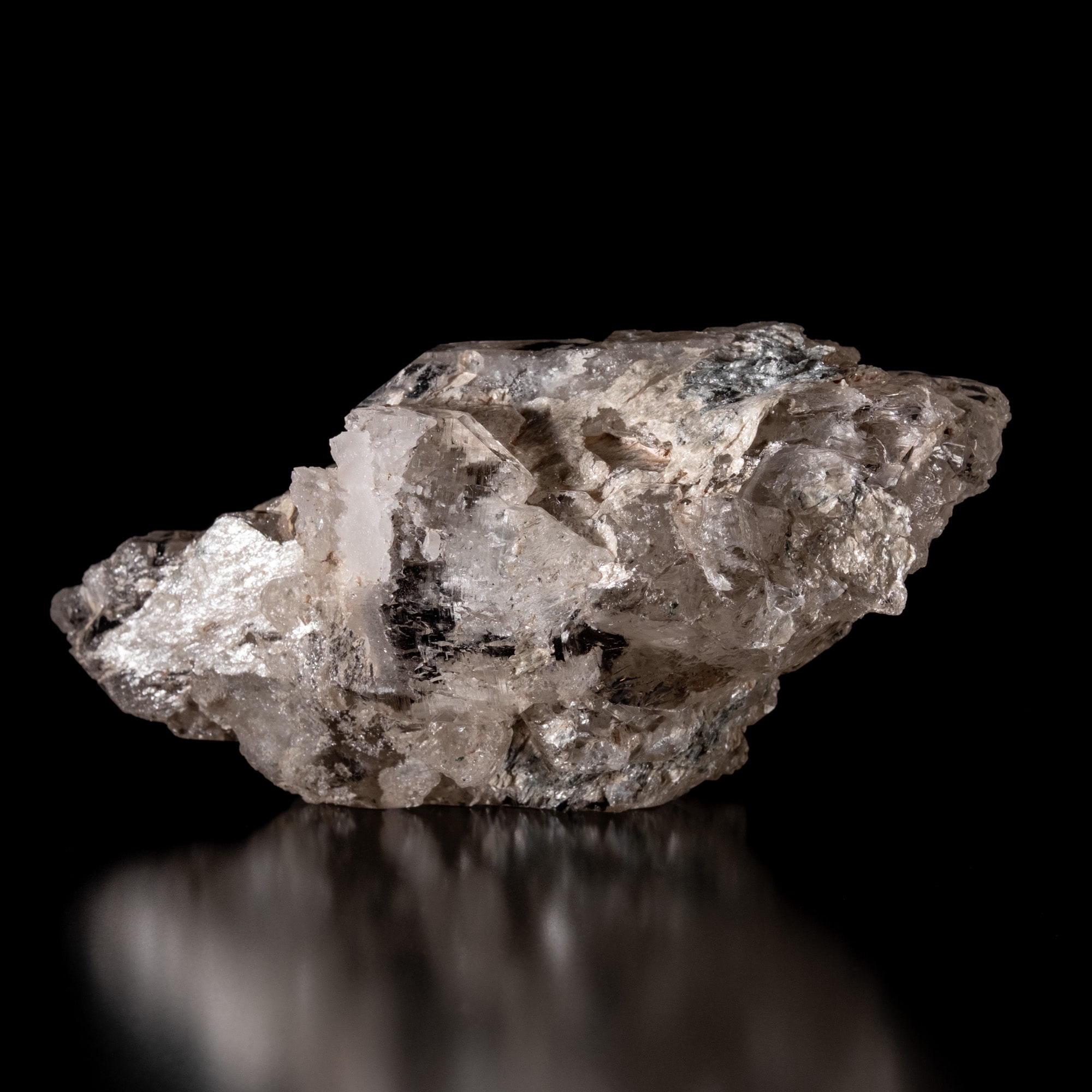 【一点物】 ヒマラヤ水晶原石 【 393g】マイカ・雲母・透明度 4 - 別角度からの写真です