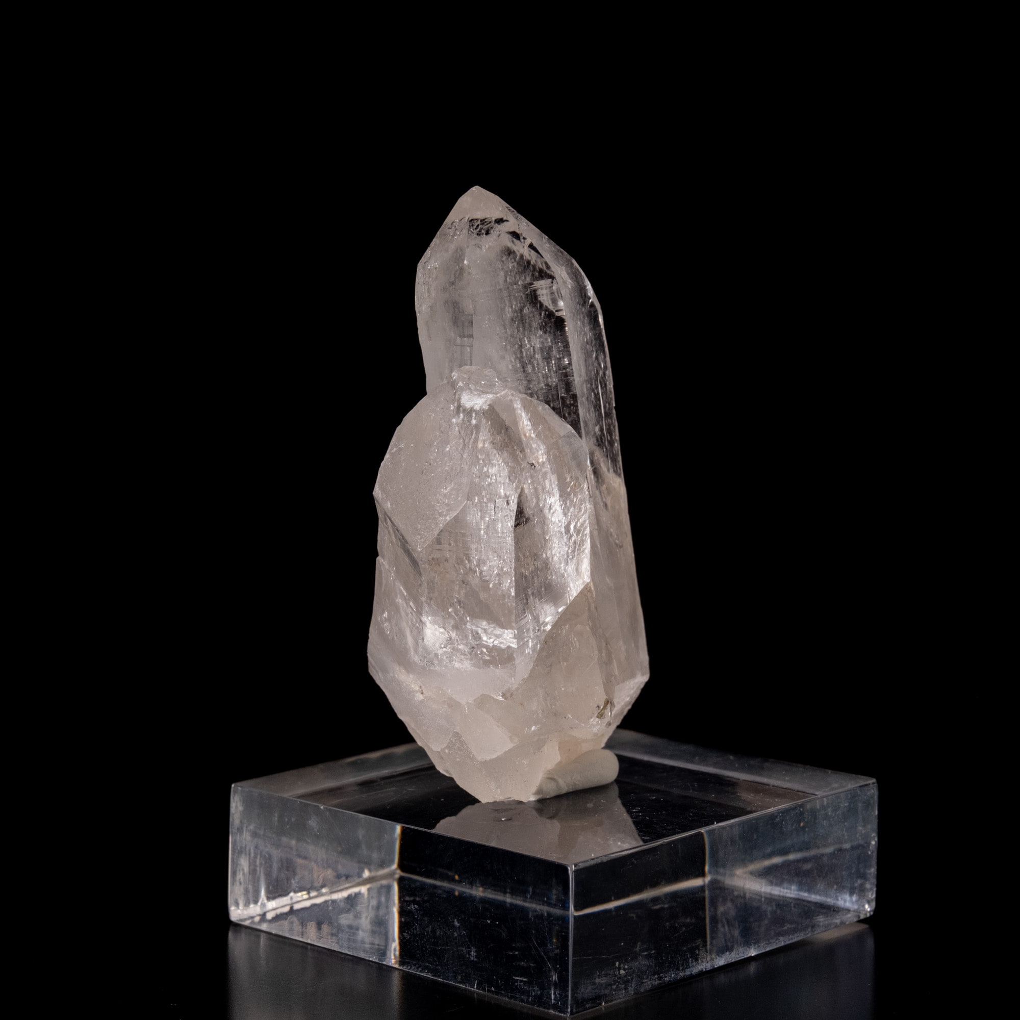 【一点物】 ヒマラヤ水晶原石 【 129.5g】透明度・貫入・セルフヒールド・バーコード 3 - 別角度からの写真です