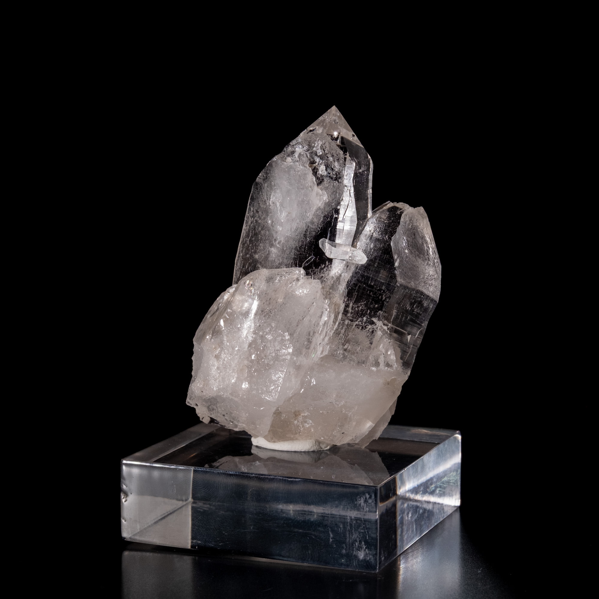 【一点物】 ヒマラヤ水晶原石 【 129.5g】透明度・貫入・セルフヒールド・バーコード 4 - 別角度からの写真です