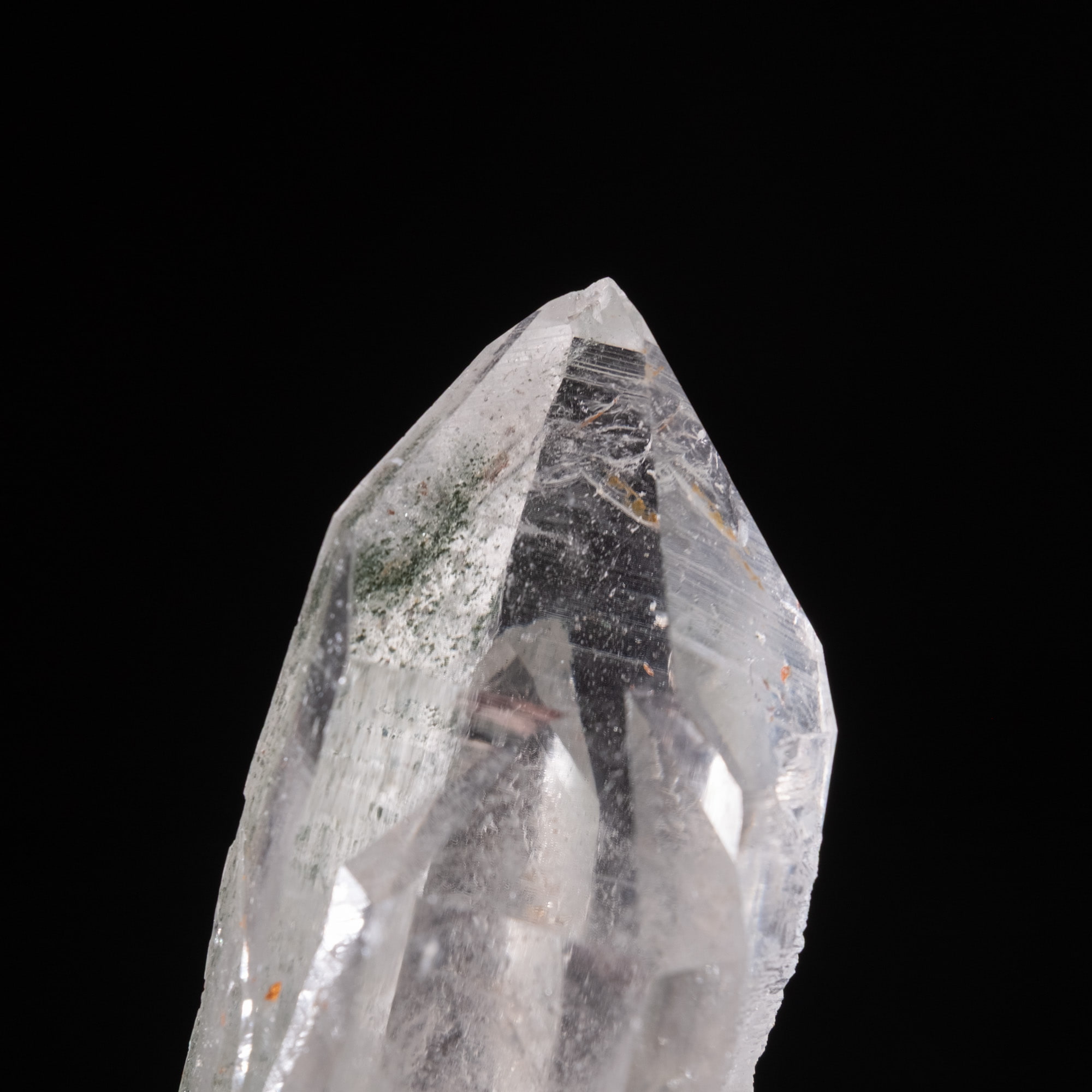 【一点物】 ヒマラヤ水晶原石 【 79g】透明度・クローライト・セルフヒールド・バーコード 5 - 拡大写真です。