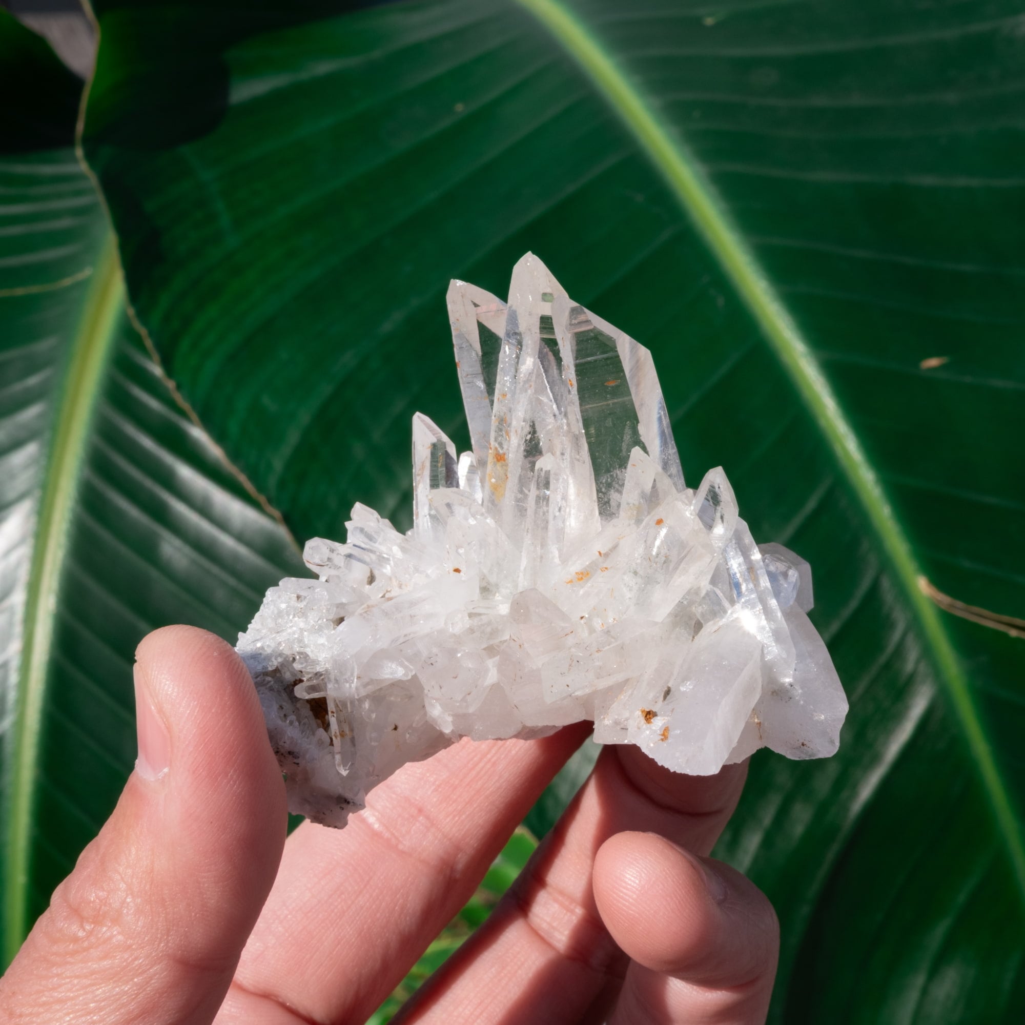 【一点物】 ヒマラヤ水晶原石 【 91g】透明度・クラスター・レシーバー・バーコードの写真