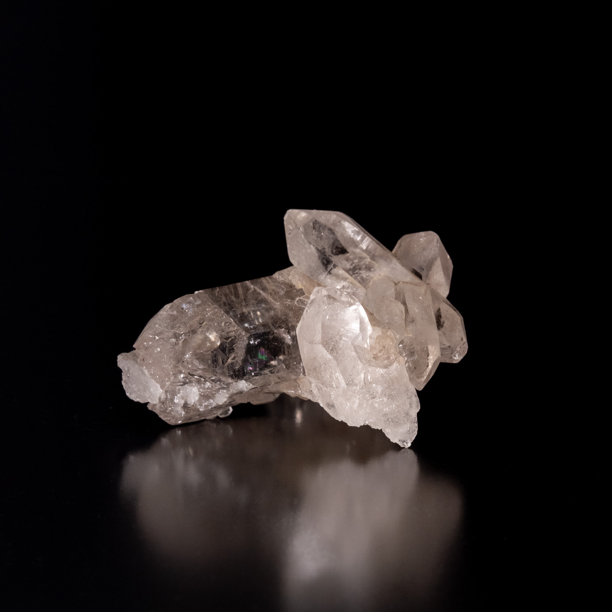 【一点物】 ヒマラヤ水晶原石 【 50.5g】透明度・セルフヒールド・貫入・バーコード・レインボー 3 - 別角度からの写真です