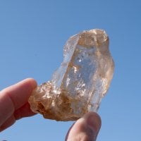 【一点物】 ヒマラヤ水晶原石 【 164g】透明度・褐色・レインボー・ゲートウェイ・バーコード・重量感
