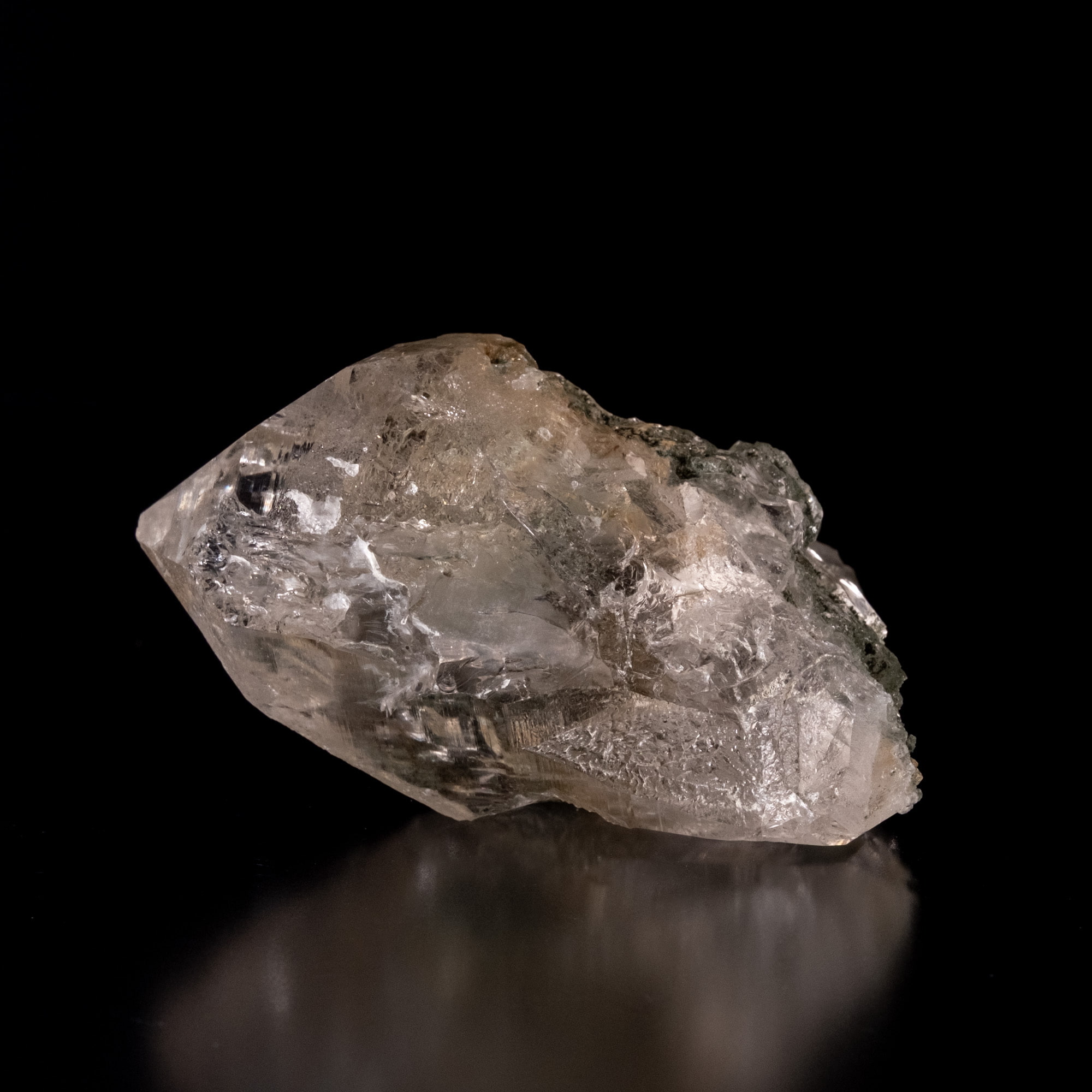 【一点物】 ヒマラヤ水晶原石 【 105.5g】ルチル・クローライト・透明度・ゲートウェイ・セルフヒールド・重量感 2 - 別角度からの写真です