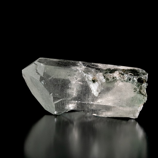 【一点物】 ヒマラヤ水晶原石 【221g】ルチル・クローライト・透明・バーコード・セルフヒールド 101 -