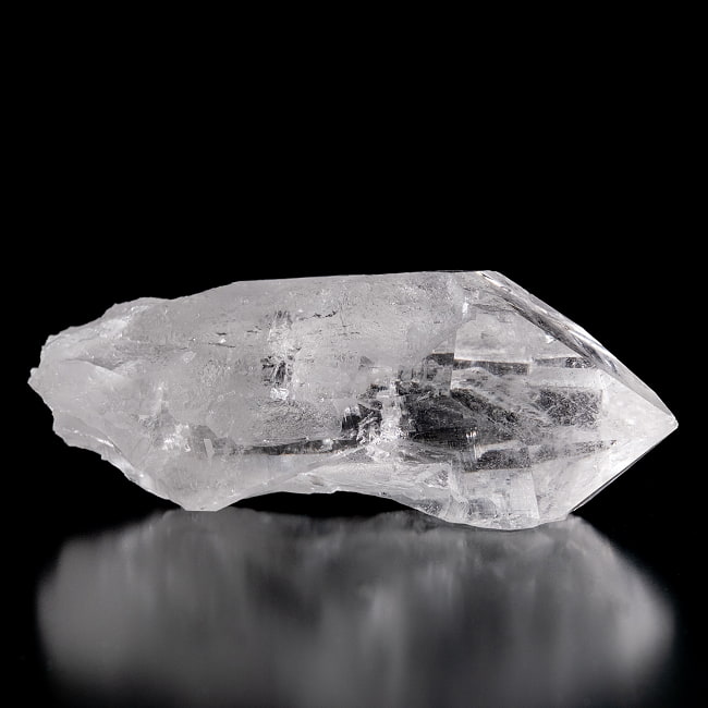 【一点物】 ヒマラヤ水晶原石 【221g】ルチル・クローライト・透明・バーコード・セルフヒールド 120 -