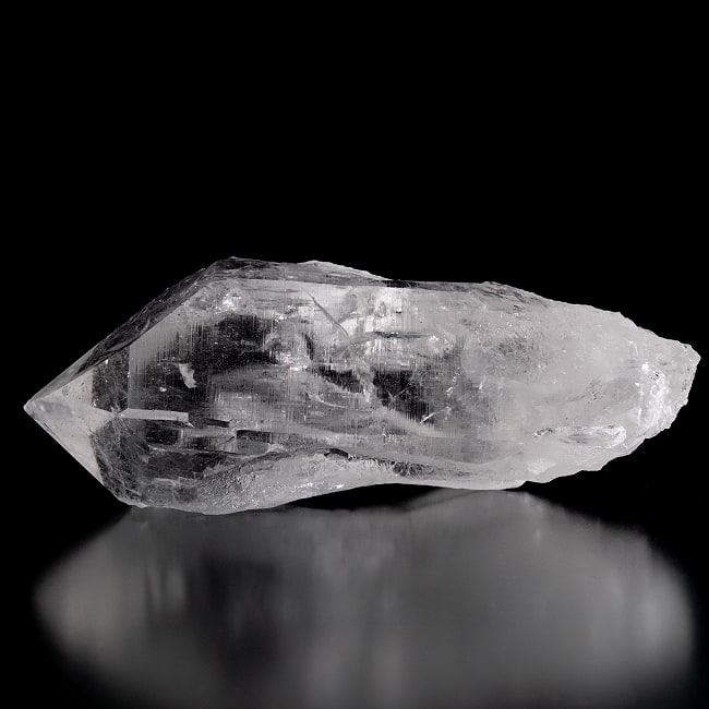 【一点物】 ヒマラヤ水晶原石 【221g】ルチル・クローライト・透明・バーコード・セルフヒールド 122 -