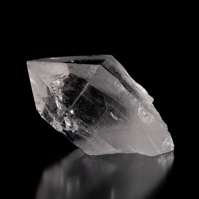 【一点物】 ヒマラヤ水晶原石 【221g】ルチル・クローライト・透明・バーコード・セルフヒールド 129 -