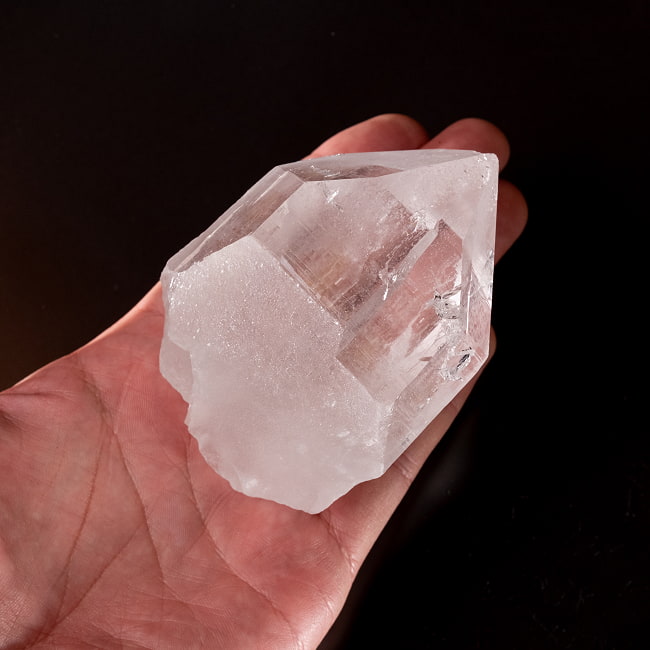 【一点物】 ヒマラヤ水晶原石 【221g】ルチル・クローライト・透明・バーコード・セルフヒールド 132 -