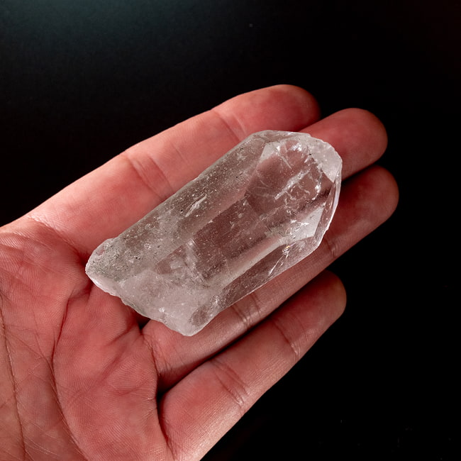 【一点物】 ヒマラヤ水晶原石 【221g】ルチル・クローライト・透明・バーコード・セルフヒールド 139 -