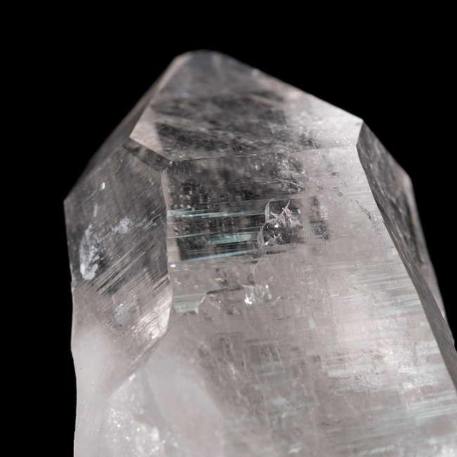 【一点物】 ヒマラヤ水晶原石 【221g】ルチル・クローライト・透明・バーコード・セルフヒールド 159 -