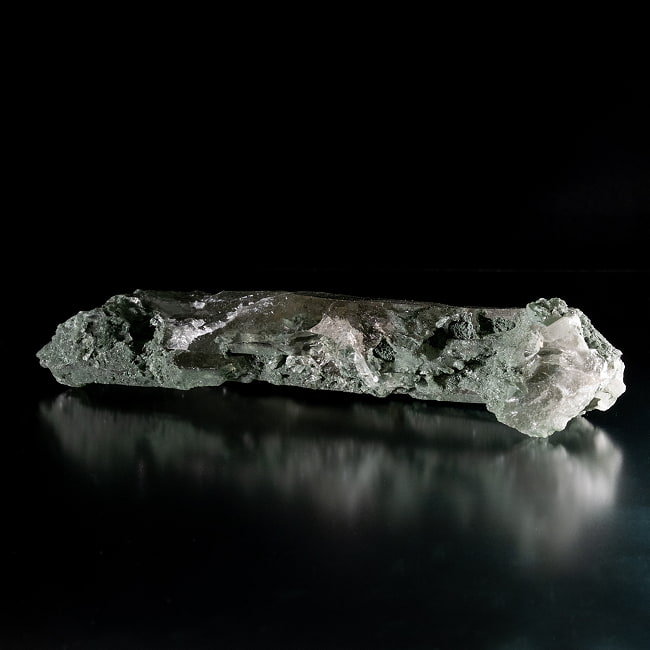 【一点物】 ヒマラヤ水晶原石 【221g】ルチル・クローライト・透明・バーコード・セルフヒールド 165 -