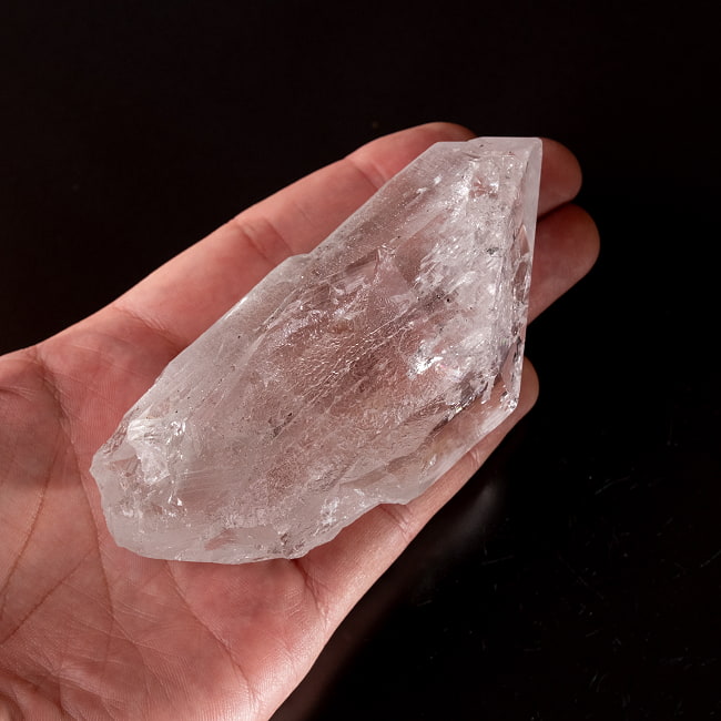 【一点物】 ヒマラヤ水晶原石 【221g】ルチル・クローライト・透明・バーコード・セルフヒールド 175 -