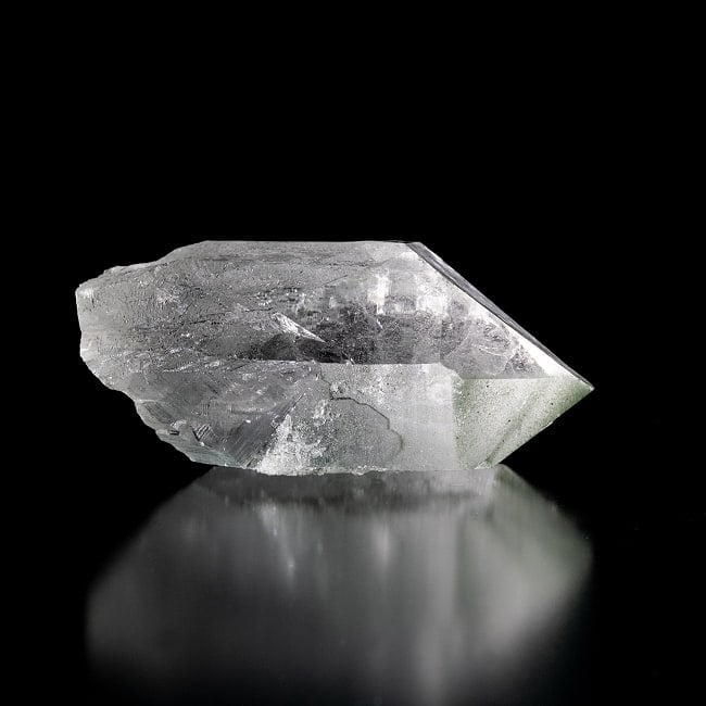 【一点物】 ヒマラヤ水晶原石 【221g】ルチル・クローライト・透明・バーコード・セルフヒールド 193 -