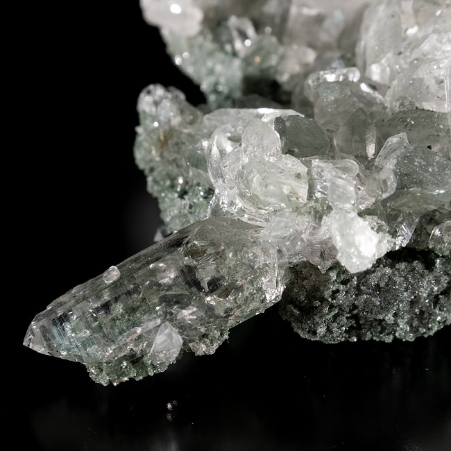 【一点物】 ヒマラヤ水晶原石 【221g】ルチル・クローライト・透明・バーコード・セルフヒールド 201 -