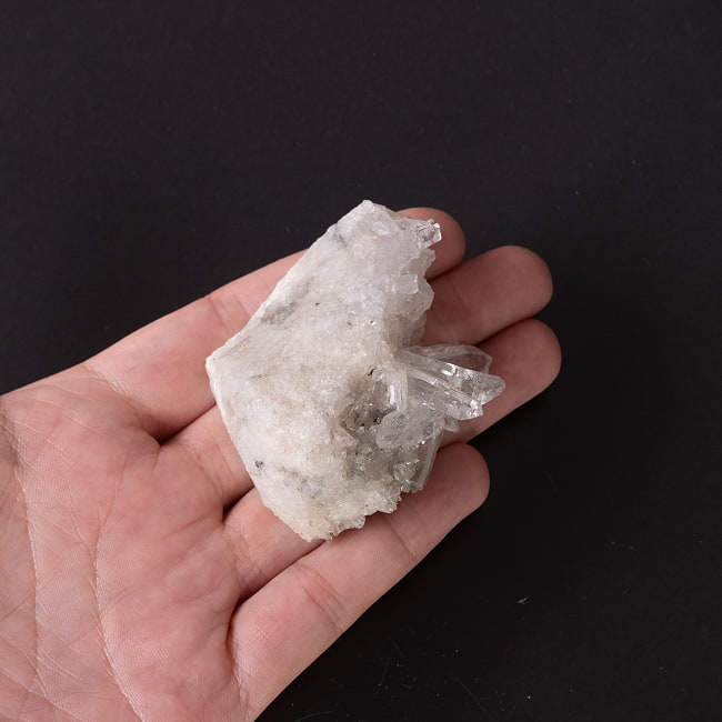 【一点物】 ヒマラヤ水晶原石 【221g】ルチル・クローライト・透明・バーコード・セルフヒールド 35 -