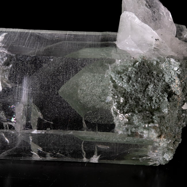 【一点物】 ヒマラヤ水晶原石 【221g】ルチル・クローライト・透明・バーコード・セルフヒールド 60 -