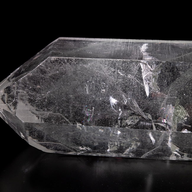 【一点物】 ヒマラヤ水晶原石 【221g】ルチル・クローライト・透明・バーコード・セルフヒールド 61 -