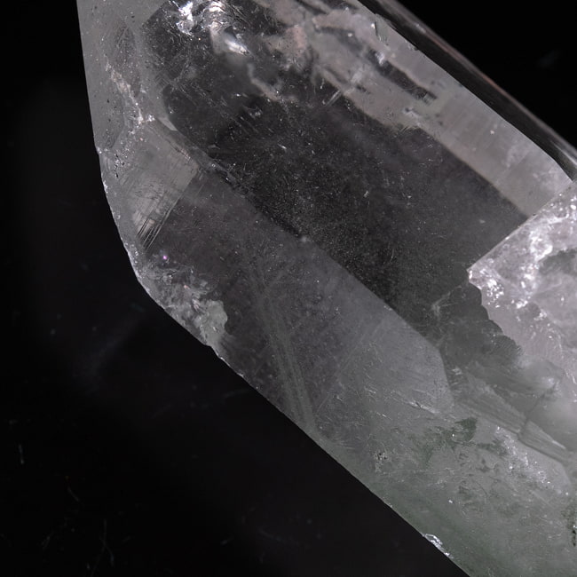 【一点物】 ヒマラヤ水晶原石 【221g】ルチル・クローライト・透明・バーコード・セルフヒールド 67 -