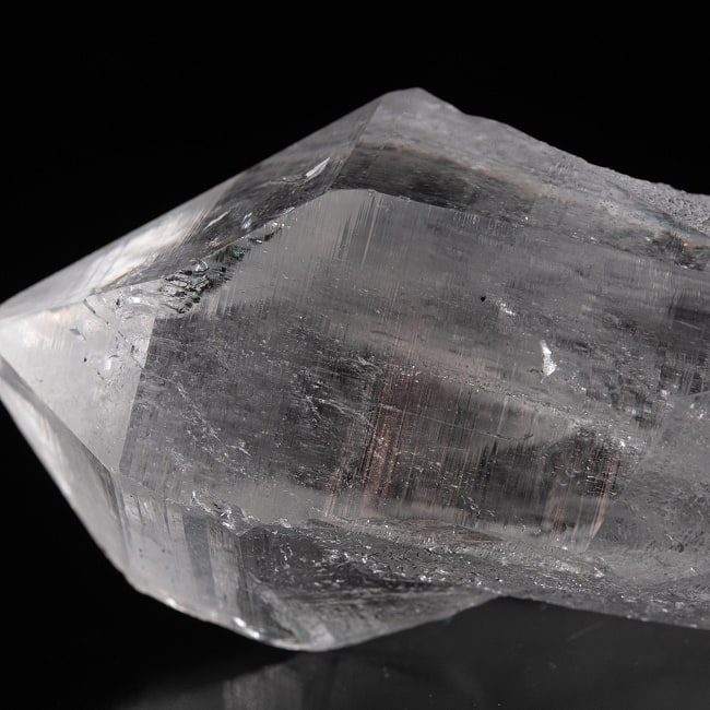 【一点物】 ヒマラヤ水晶原石 【221g】ルチル・クローライト・透明・バーコード・セルフヒールド 74 -