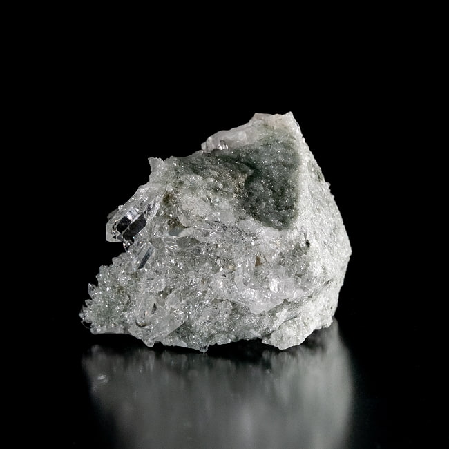 【一点物】 ヒマラヤ水晶原石 【221g】ルチル・クローライト・透明・バーコード・セルフヒールド 80 -