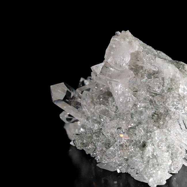 【一点物】 ヒマラヤ水晶原石 【221g】ルチル・クローライト・透明・バーコード・セルフヒールド 81 -