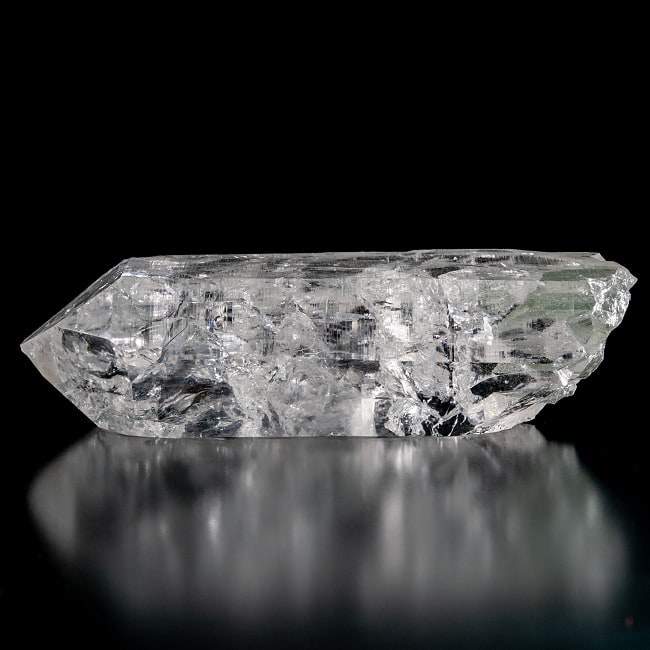 【一点物】 ヒマラヤ水晶原石 【221g】ルチル・クローライト・透明・バーコード・セルフヒールド 93 -