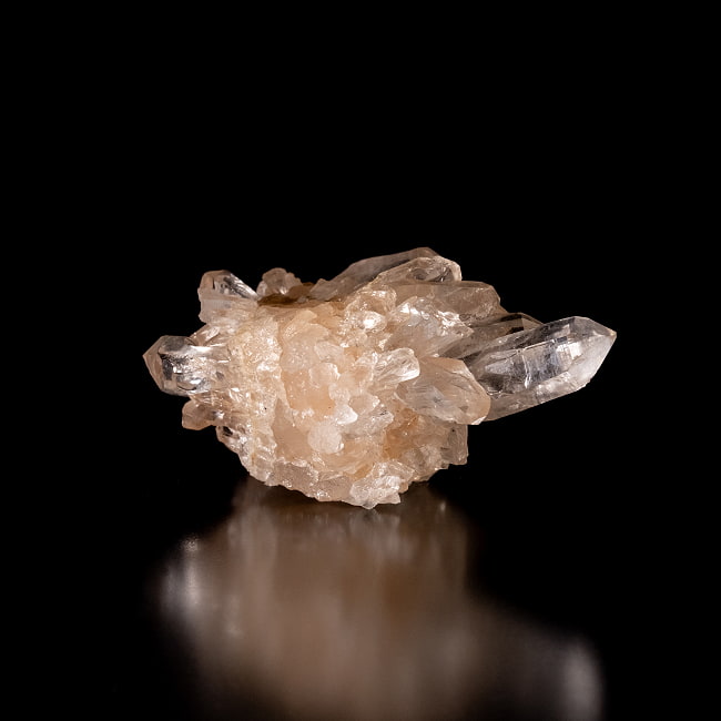 【一点物】 ヒマラヤ水晶原石 【112g】褐色・タビー・バーコード・レインボー 3 - 別角度からの写真です