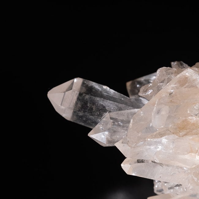 【一点物】 ヒマラヤ水晶原石 【112g】褐色・タビー・バーコード・レインボー 6 - 拡大写真です。