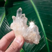 【一点物】 ヒマラヤ水晶原石 【112g】褐色・タビー・バーコード・レインボー