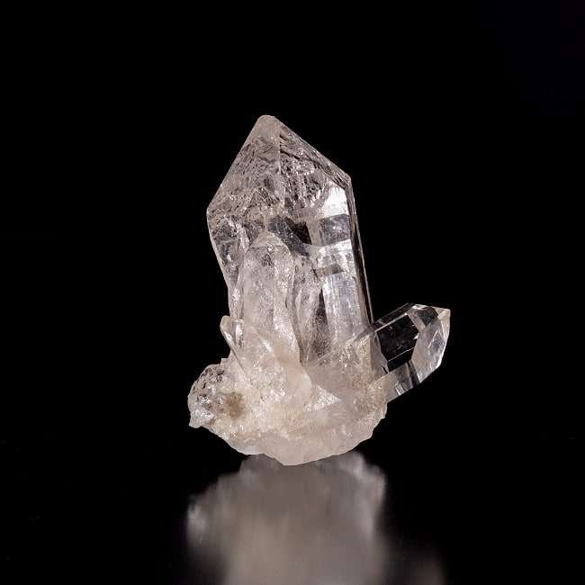 【一点物】 ヒマラヤ水晶原石 【55g】透明・貫入・セルフヒールド・バーコード・レインボー 4 - 別角度からの写真です