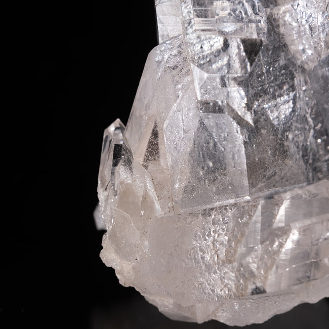 【一点物】 ヒマラヤ水晶原石 【55g】透明・貫入・セルフヒールド・バーコード・レインボー 5 - 拡大写真です。抜群の透明度です。