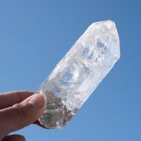 【一点物】 ヒマラヤ水晶原石 【239g】透明・クラック・クローライト・ファントム・バーコード・レインボー