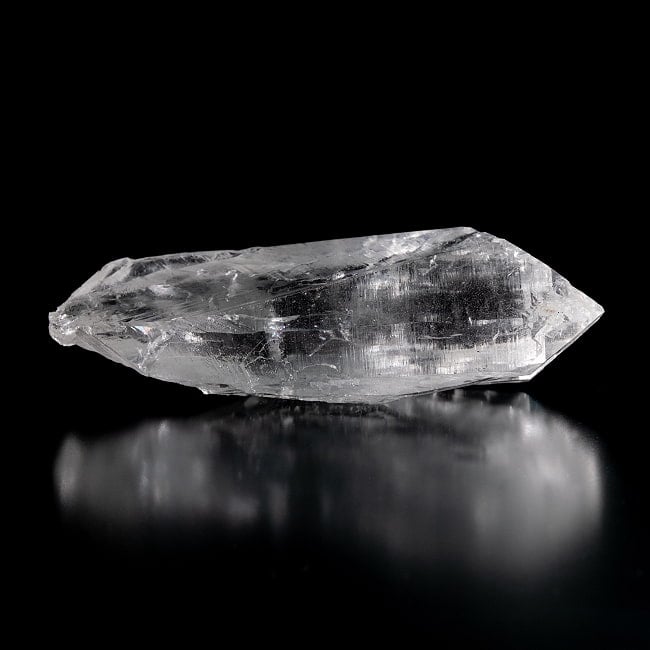 【一点物】 ヒマラヤ水晶原石 【312.5g】透明・ポイント・タビー・バーコード・クラック・レインボー 4 - 別角度からの写真です