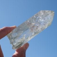 【一点物】 ヒマラヤ水晶原石 【220.5g】透明・クラック・ポイント・ファントム・バーコード・レインボー