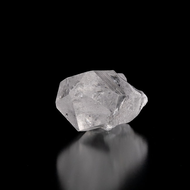 【一点物】 ヒマラヤ水晶原石 【119.5g】透明・セルフヒールド・バーコード 2 - 別角度からの写真です