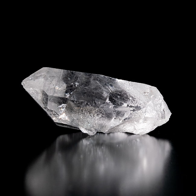 【一点物】 ヒマラヤ水晶原石 【119.5g】透明・セルフヒールド・バーコードの写真クリスタル,ヒマラヤ産,原石,天然石,一点物,水晶,浄化,パワーストーン,クラスター,クォーツ