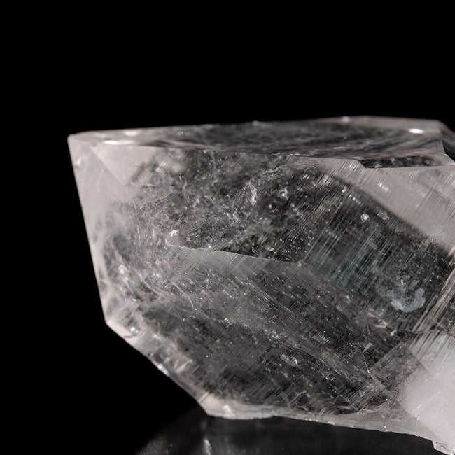 【一点物】 ヒマラヤ水晶原石 【167.5g】透明・ポイント・セルフヒールド・バーコード・タイムリンク 6 - 拡大写真です。