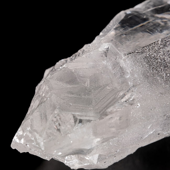 【一点物】 ヒマラヤ水晶原石 【269g】透明・クラック・ゲートウェイ・セルフヒールド・バーコード・レインボー 6 - 拡大写真です。ゲートウェイともとれる形状も確認出来ます。