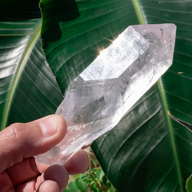 【一点物】 ヒマラヤ水晶原石 【212.5g】透明・クラック・ゲートウェイ・セルフヒールド・レコードキーパー・バーコードの写真